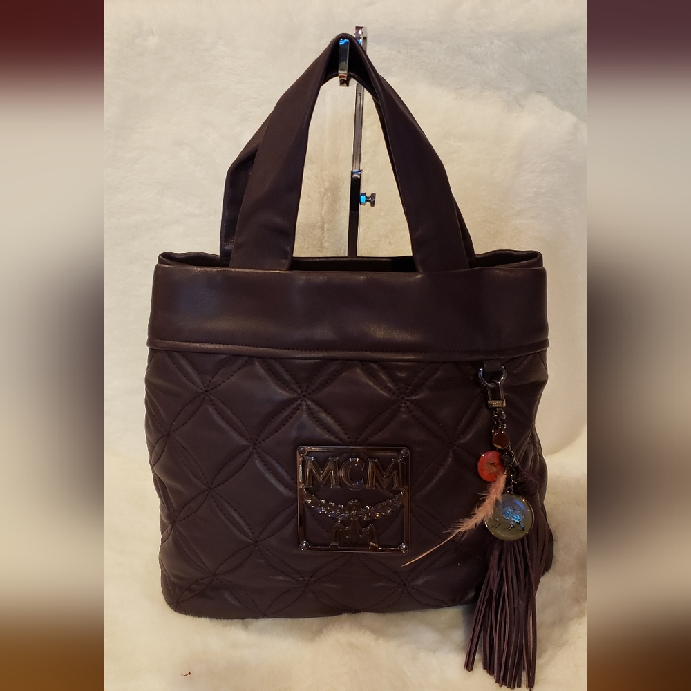 Authentic MCM Tote with charms